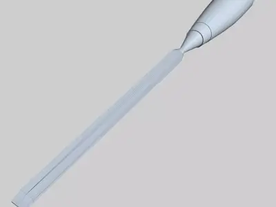 Mortice Chisel Low-poly 3D model