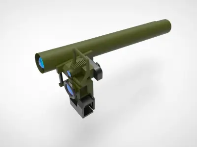Anti-Tank Guided Missile Launcher 3D model