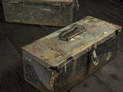 Tool Box - Photogrammetry Asset 3D PhotoScan Low-poly 3D model