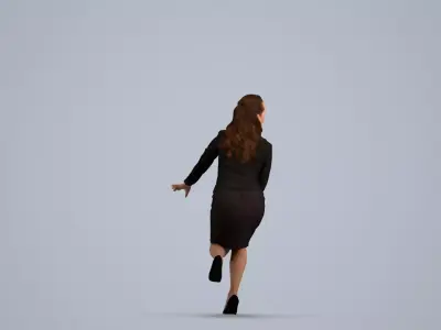 00059Karen012 - Adult Caucasian woman in business attire for 3D model