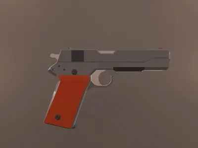 WWII Low Poly Weapons Pack Low-poly 3D model