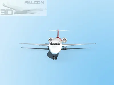 Falcon3D MD-80 Fast Cargo 3D model