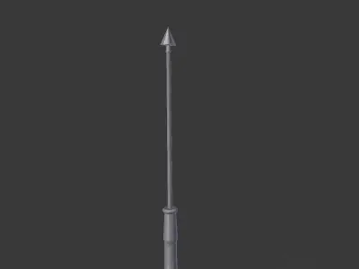 roman spear - pilum Low-poly 3D model