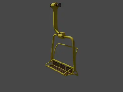 Mountain Climber Sky Lift Free low-poly 3D model