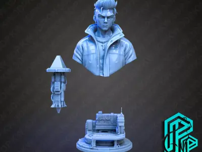 Base Cyberpunk 004 3D print model purchase