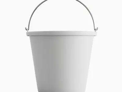Industrial Plastic Bucket B 02 3D model