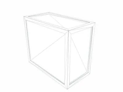 Old Wooden Cargo Crate 6 PBR Low-poly 3D model