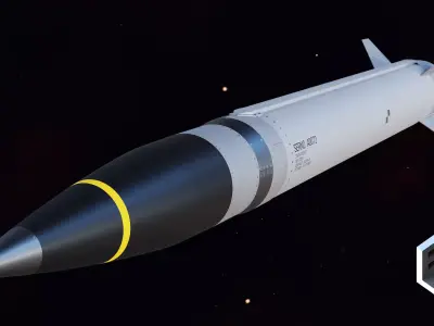 Precision Strike Missile PrSM Low-poly 3D model