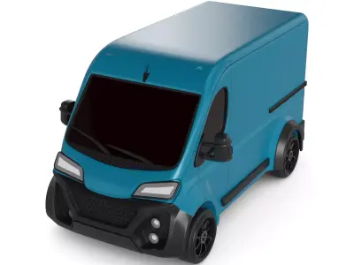 Delivery van 3D model PBR