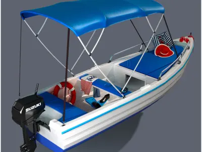 Leisure boat 3D model