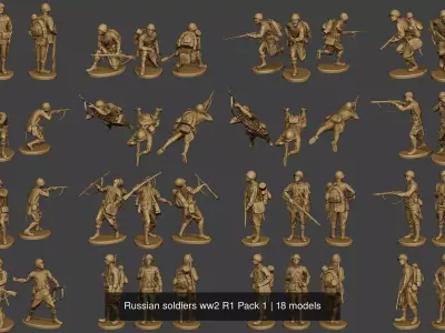 Russian soldiers ww2 R1 Pack 1