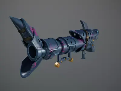 Fishbones Jinx Low-poly 3D model