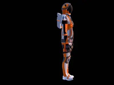 Astronaut Spacesuit  Ireland 3D model