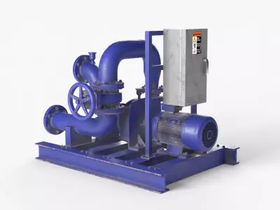 Water Pump 3D model 2