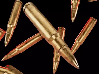 Copper bullet 3D model