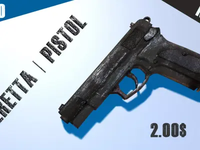 Berreta Pistol 3D model