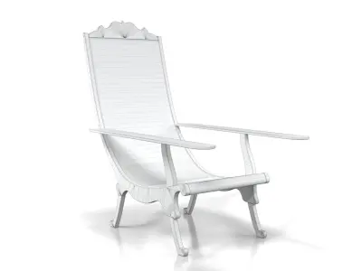 Filipino Worn Butaca Chair 3D model