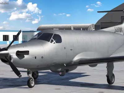 Pilatus U-28A Us Air Force Aircraft 3D model