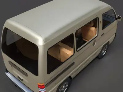 Suzuki Carry Pickup - Optimized High-Quality 3D Model 3D model