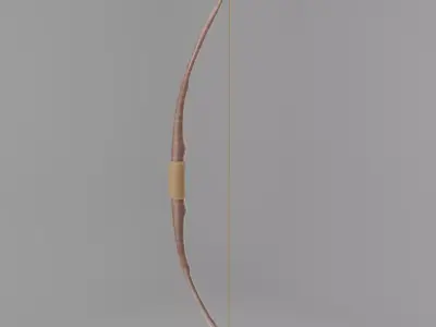 3D Bow LOWPOLY Low-poly 3D model