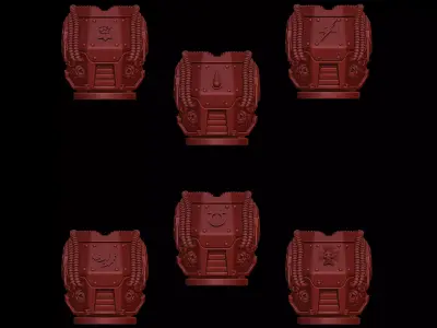 Space Boys Cyborgs Kit Free 3D print model