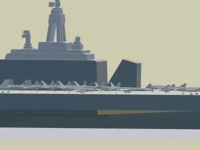 Aircraft carrier Project 1235 3D print model
