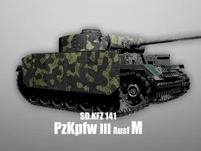 PzKpfw III - Panzer 3 - Ausf J L M 3D Model Pack