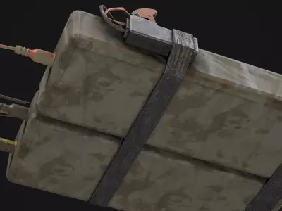 C4 Bomb Game Ready Model Low-poly 3D model