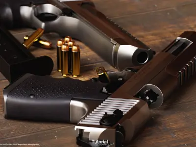 Game Ready Desert Eagle  Low-poly 3D model