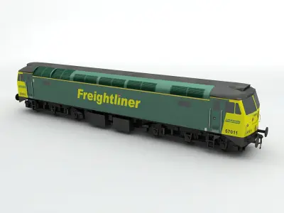  Class 57 Locomotive Freightliner Low-poly 3D model