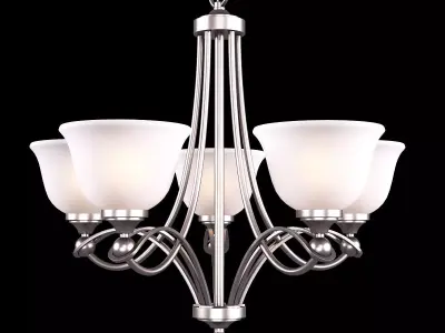 Home Decorators Collection 5-Light Antique Nickel Chandelier 3D model