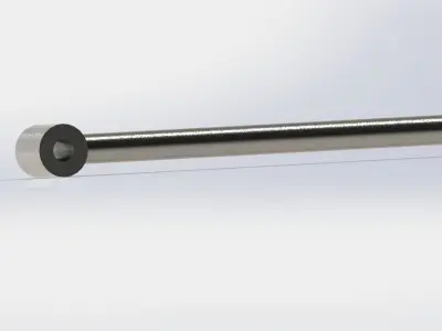 piston stainless steel spoon 3D model