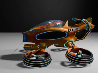 flying car 3D model