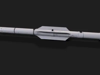 aam5 air to air missile Low-poly 3D model