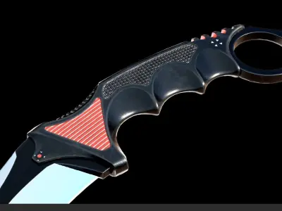 Karambit knife Free low-poly 3D model buy