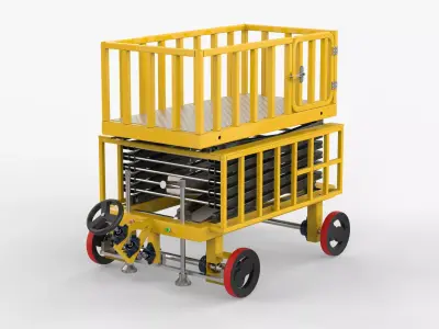 Platform Lift Truck 3D model