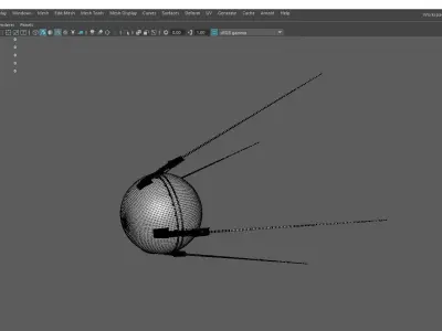 The first Soviet satellite 3D model