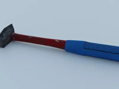 Low Poly Hammer Low-poly 3D model get
