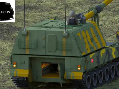 FIRTINA OBUSU Turkish Army 3D model