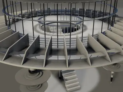 Sci Fi Observation Deck 2 Free 3D model