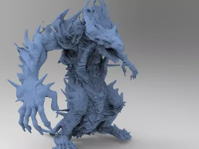  Statue gargoyle 2 3D model