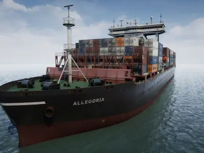 Ships Pack Low-poly 3D model