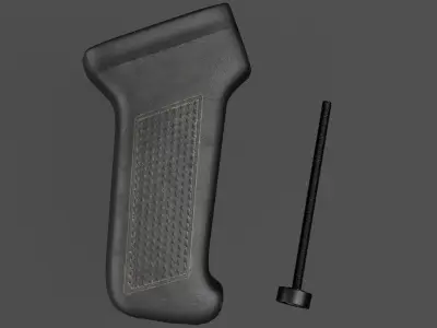 AK-47 Grip Low-poly 3D model