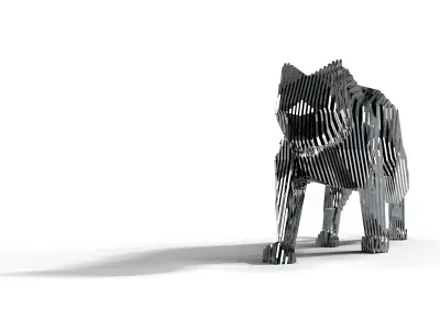 panther layered 3D model