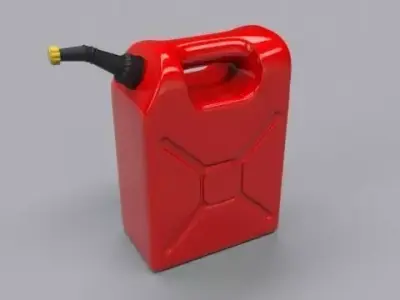 Gasoline gas can 3D model