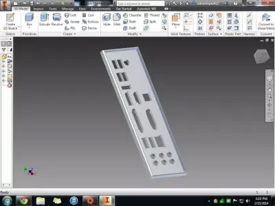 Asus P8Z77-V Pro IO Shield Free 3D model