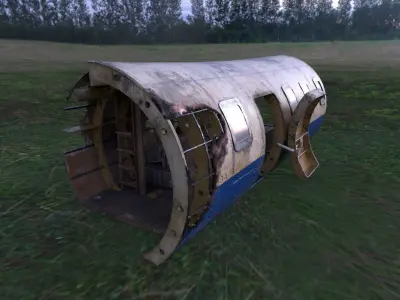 Wrecked Aircraft Part 3D model