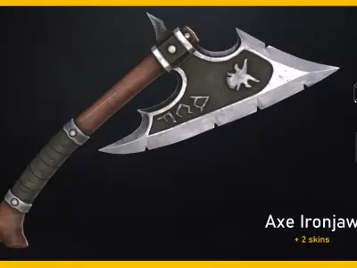 Axe Ironjaw Low-poly 3D model