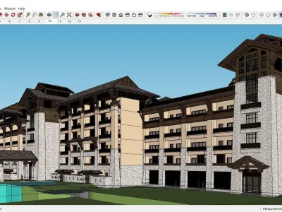 Sketchup Hotel K8 3D model