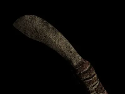 Prehistoric Weapon Low-poly 3D model